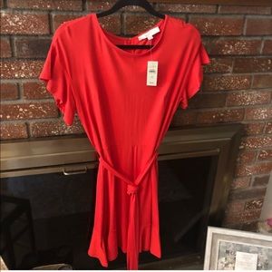 Loft 6P Orange dress